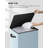 Laundry Hamper With Lid 100L Large & Tall Collapsible Laundry Basket, Clothes Hamper With Bag Removable Easy To Carry, Dirty Hampers For Bedroom, Bathroom, Dorm, College, Blue Grey