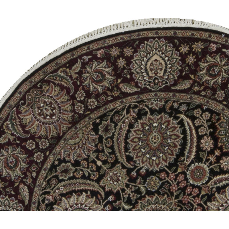 Wool Oriental Area Rug, Round 8'