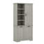 Armoire de rangement pour salle de bain avec panier à linge inclinable, tablettes réglables-116117414