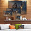 «Black and Brown Horse Run», reproduction de photo sur toile tendue-29495869