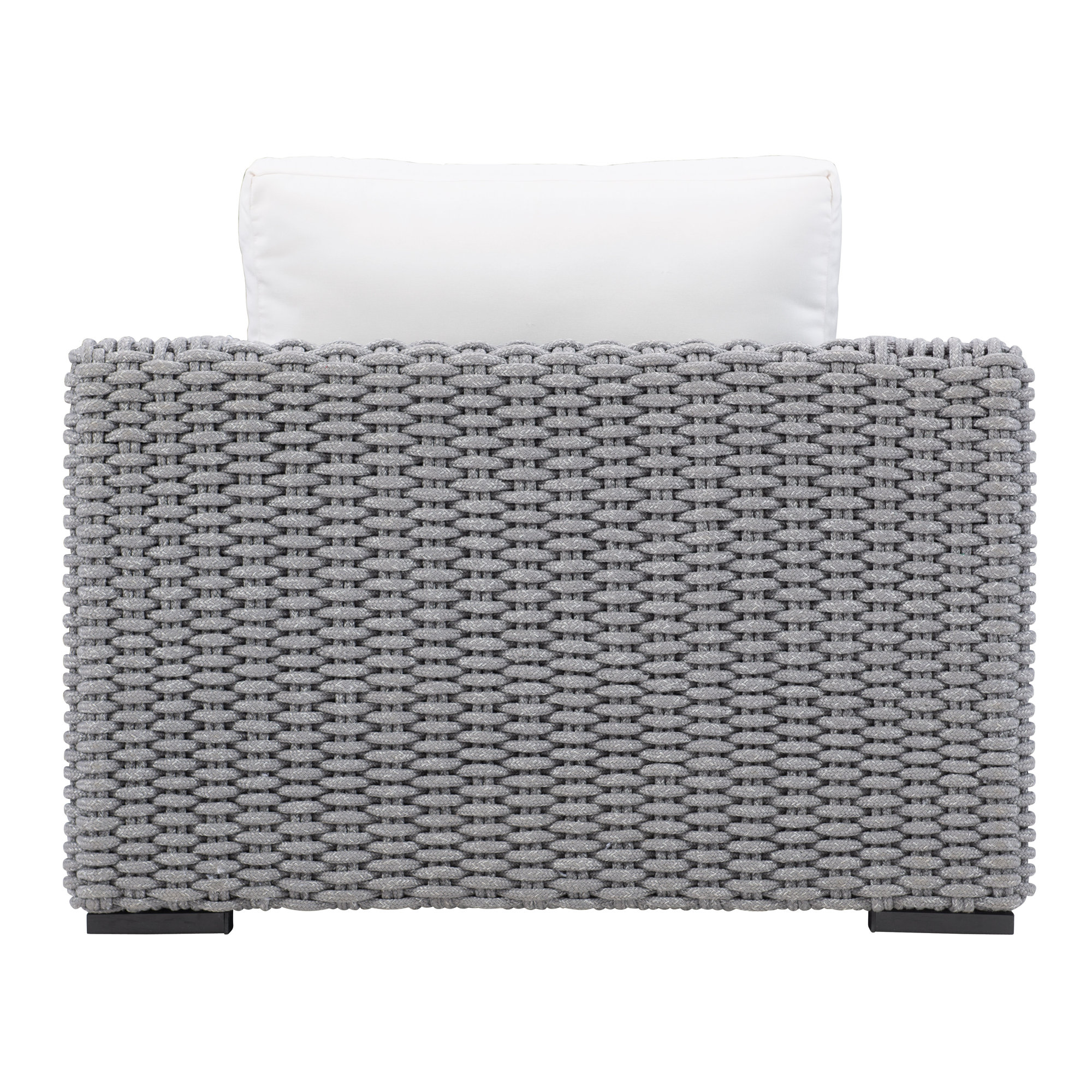 Capri Patio Chair with Cushions, White Vinyl 6503-000