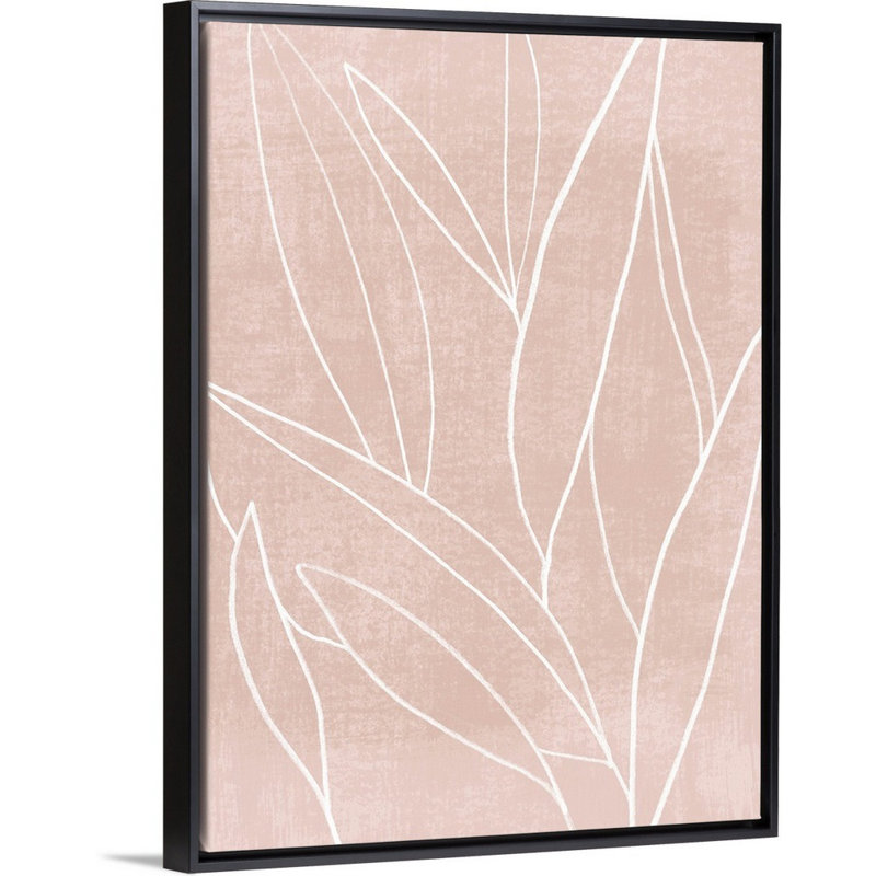 " Mauve Magic II " by Grace Popp Painting Print, 42" H x 32" W, Black Framed Canvas