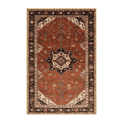 Tapis brun lavable à la machine