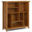 Amherst 44"H Solid Wood Transitional Multi-Cube Bookcase with Fixed Shelves and Tapered Legs-616668484
