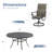 Hereth 60" Round Patio Dining Set with Textilene Chairs -80882481