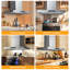 Hotte de cuisine murale à 4 vitesses avec contrôle tactile et capteur de mouvements en acier inoxydable avec 2 lumières DEL-125480980