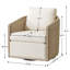 Chaise pivotante en bois de lin massif-1563900780