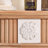 Burlywood + White Solid Wood Freestanding Fireplace