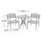 Outdoor 3-piece Cast Aluminum Bistro Set