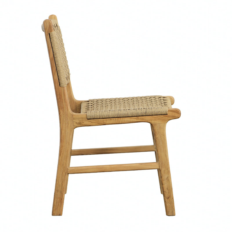 Dallas Wicker Outdoor Dining Chair, Natural