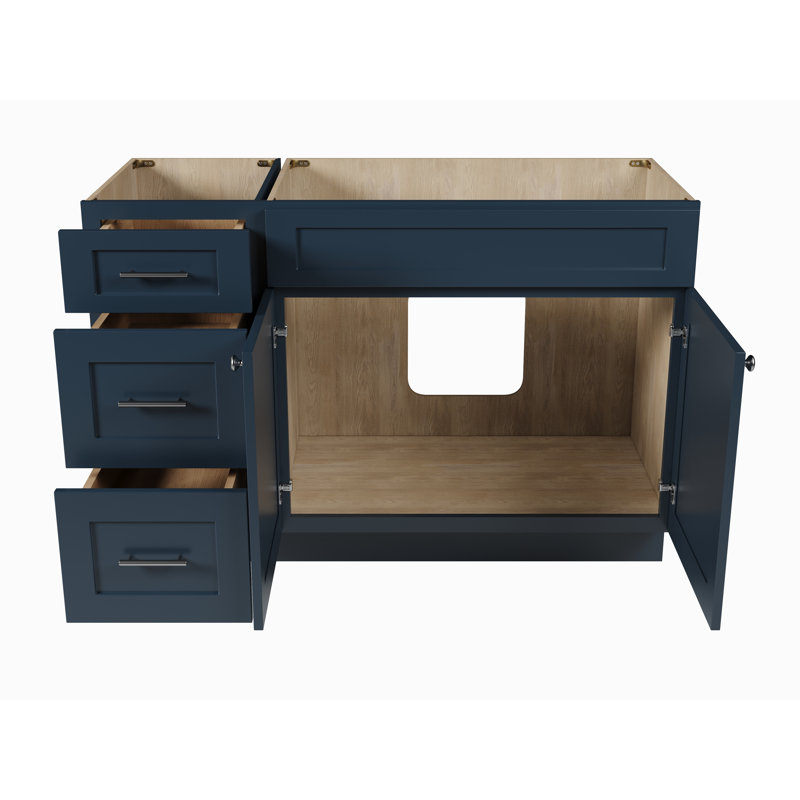 Base de meuble-lavabo simple 51 po Disar, Bleu