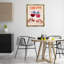 «Cheers Wine Wine Glasses», art mural encadré par Victoria Barnes-1695609334-1695609337