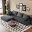 Canapé 2 pièces sans assemblage requis, canapé modulaire à assise profonde et rembourré en forme de L -646914753