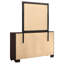 Commode 6 tiroirs avec miroir cacao foncé-1186070321