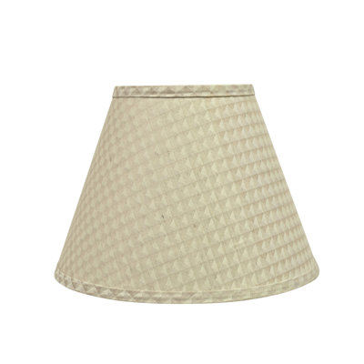 Abat-jour empire en tissu jacquard H 9 po (araignée)