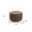 Repose-pieds 18 po en jute brun clair