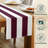 Burgundy Striped Table Runner 108" x 14"-27798565-27778789