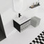 Meuble-lavabo mural 24 po avec lavabo en céramique et porte d'armoire à fermeture en douceur, ensemble KD-70757707
