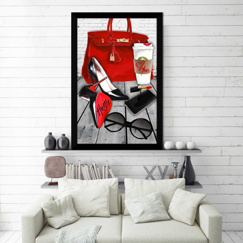 Hustle 2 (vertical) par By Jodi - impression, Cadre noir, H 27,5 po x l 21,5 po x P 0,75 po