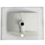 Évier de lavabo en céramique 24 po - blanc brillant, l 18,73 po x H 6,89 po, 25,72 lb de conception fonctionnelle, poids H - surface
