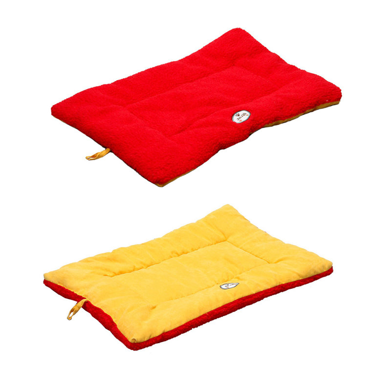 Tapis de lit Pet Pet Eco-Paw, Grand (H 36 po x P 23 po x H 2 po), Orange et rouge