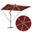 Umbrella with LED Strip Lights Polyester and Aluminium Outdoor Parasol-1633500819-1633500827