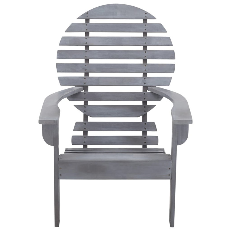 Tehya Acacia Outdoor Adirondack Chair, Grey