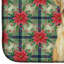Tapis de séchage Wheaten and Tan Otterhound Christmas PoinsettIas-119904654