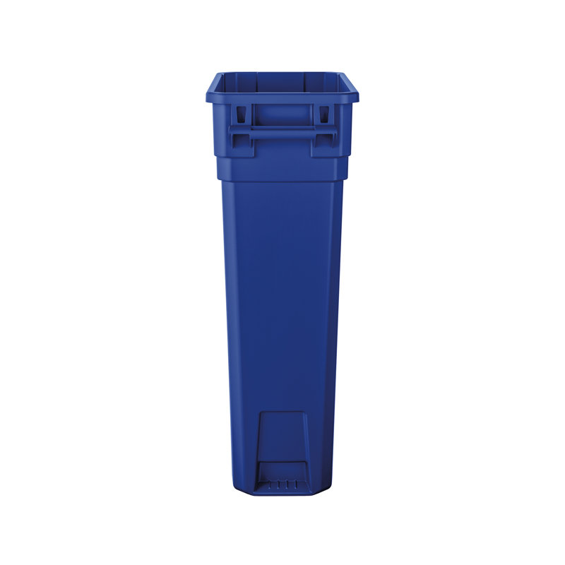 Blue 23 Gallon Slim Polypropylene Recycling Bin