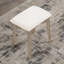 Ensemble coiffeuse et tabouret contemporain en bois doré-2146896771