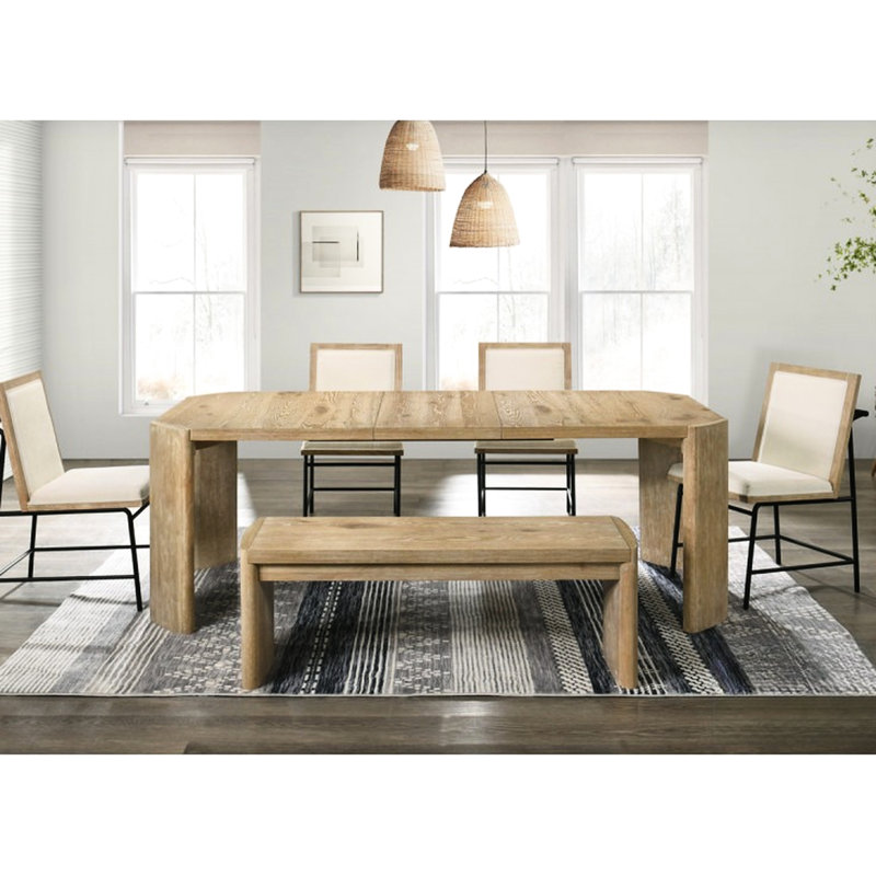 Solid Wood Top Dining Set
