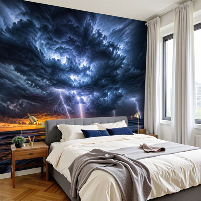 Papier peint adhésif auto-adhésif moderne pour la chambre à coucher Peel and Stick L 100 "x l 144"