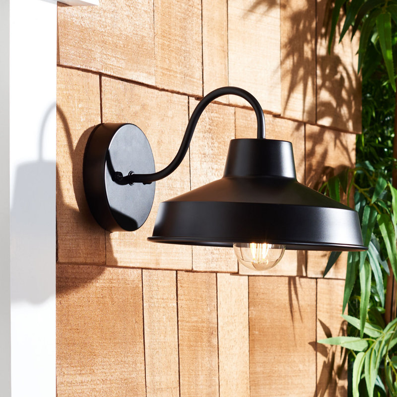 Luminaire de grange d'extérieur noir Lendora