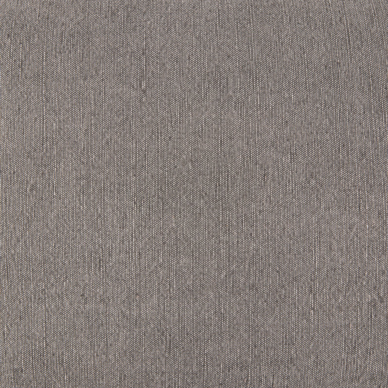 Fauteuil Windy de 86,61 cm de large, Mélange de coton gris, Marron foncé