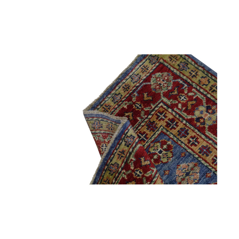 Kazak Hand Woven Wool Oriental Area Rug