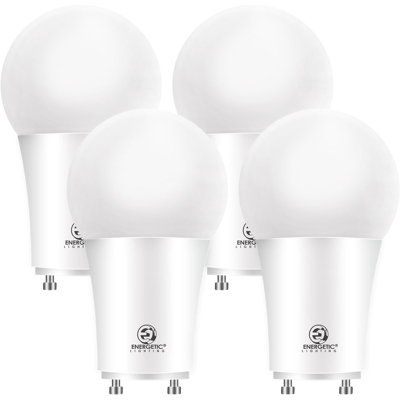 LED GU24 Light Bulb, A19 Shape 60 Watt Equivalent (8.5W),800 Lumens High Output, UL Listed