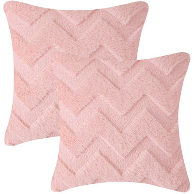 Faux Fur 18'' Throw Pillow Cover