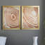 Reproduction encadrée de qualité supérieure «Wood Grain Suminagashi III» - prête à être accrochée-774250278-774250277
