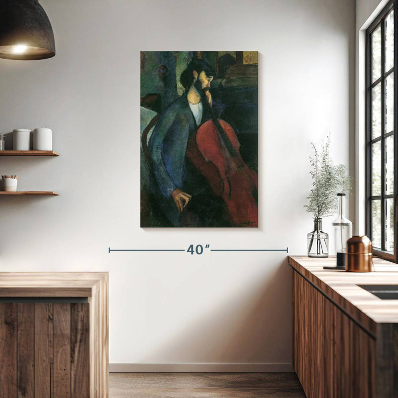 Abarca The Cellist 1909, 39" H x 26" W