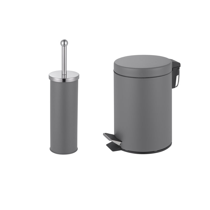 Mccabe Metal Step On Kitchen Trash Can - 3L, Grey