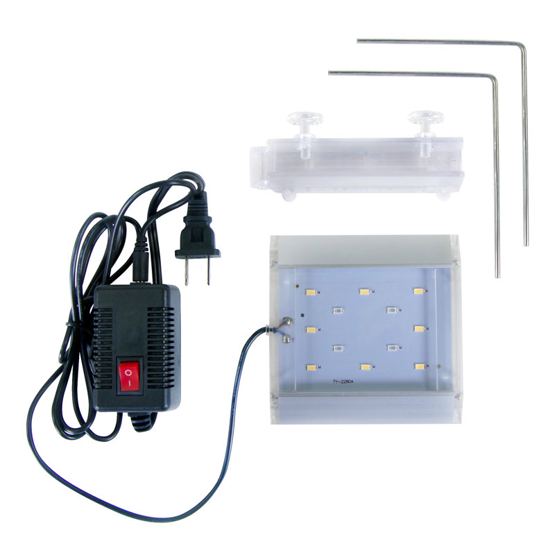 Compact Multicolor LED Clip-On Light for Aquariums