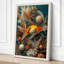 Goldfish Among Stones Eclectic 1 Piece Wrapped Canvas Wall Art-165711235-165711259