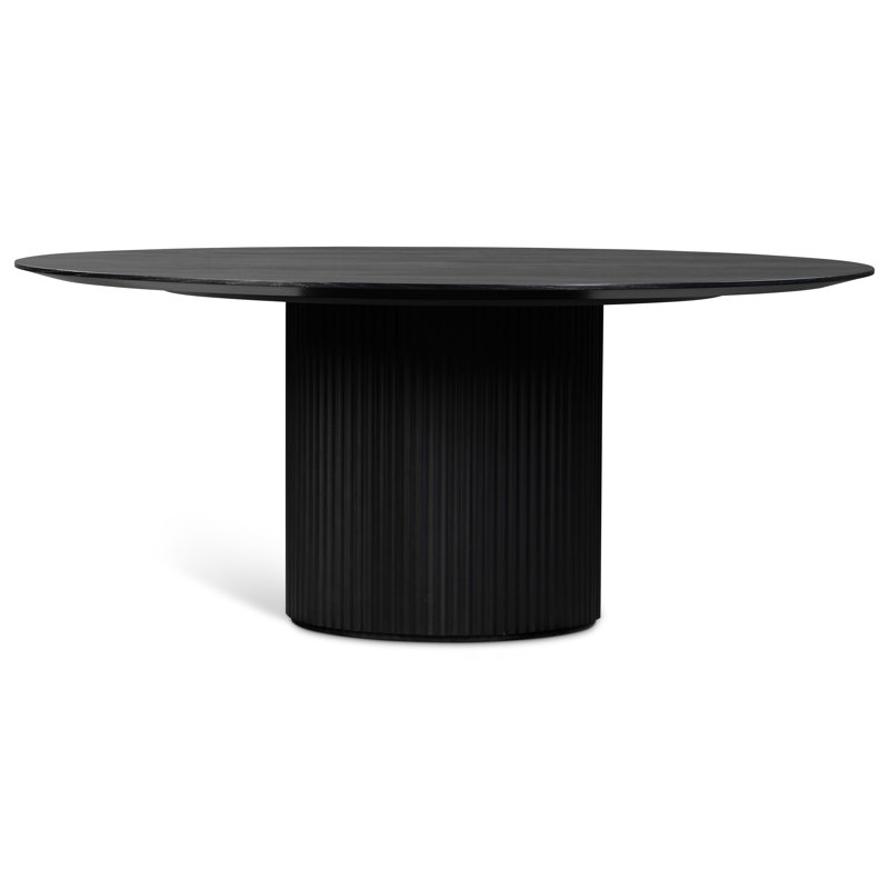 Modern Brazilian Round Dining Table, Ebano