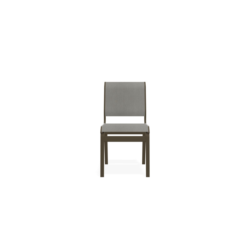 Aruba II Outdoor Dining Chair, Beachwood, Augustine Oyster