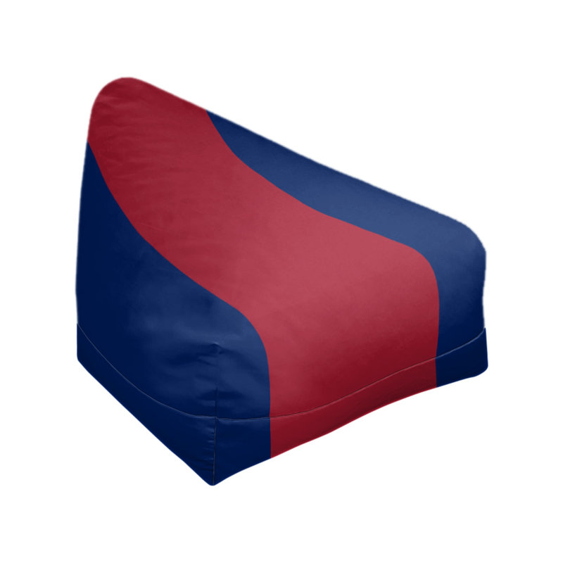 Bean Bag Cover, 42" H x 38" W x 2" D, Blue/Red