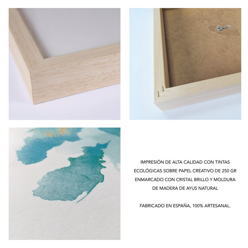 Objects Hossegor Surf by César Ortiz Echagüe - Single Picture Frame Painting, 90cm H x 60cm W x 3cm D