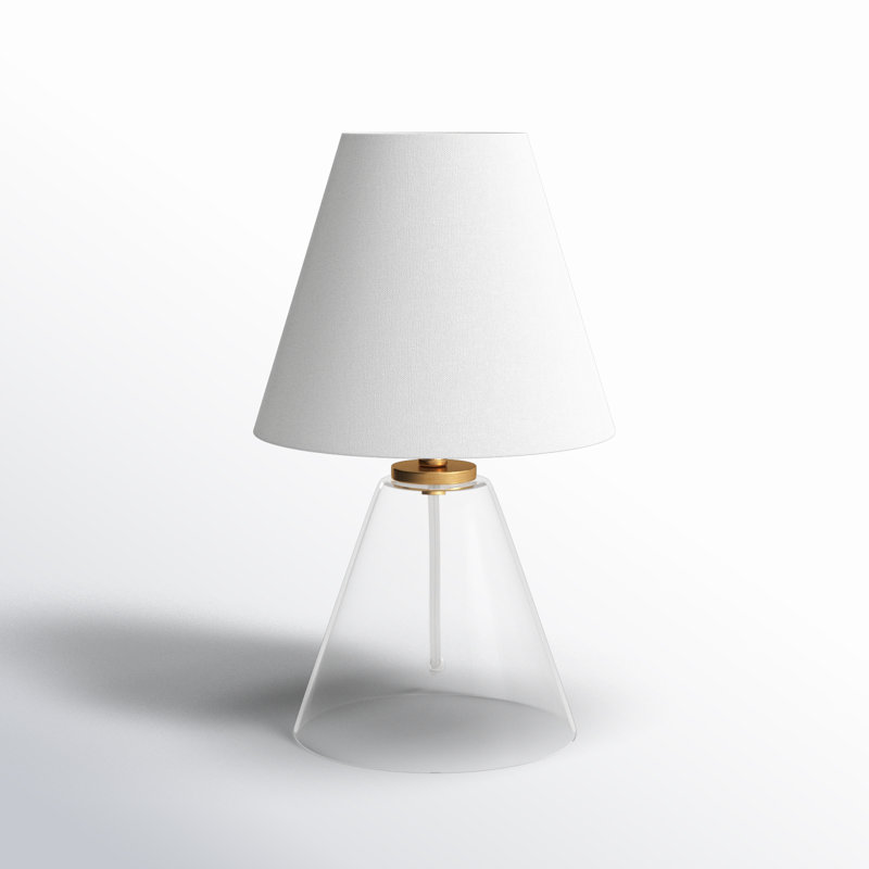 Lampe de table transparente 13,62 "Grant