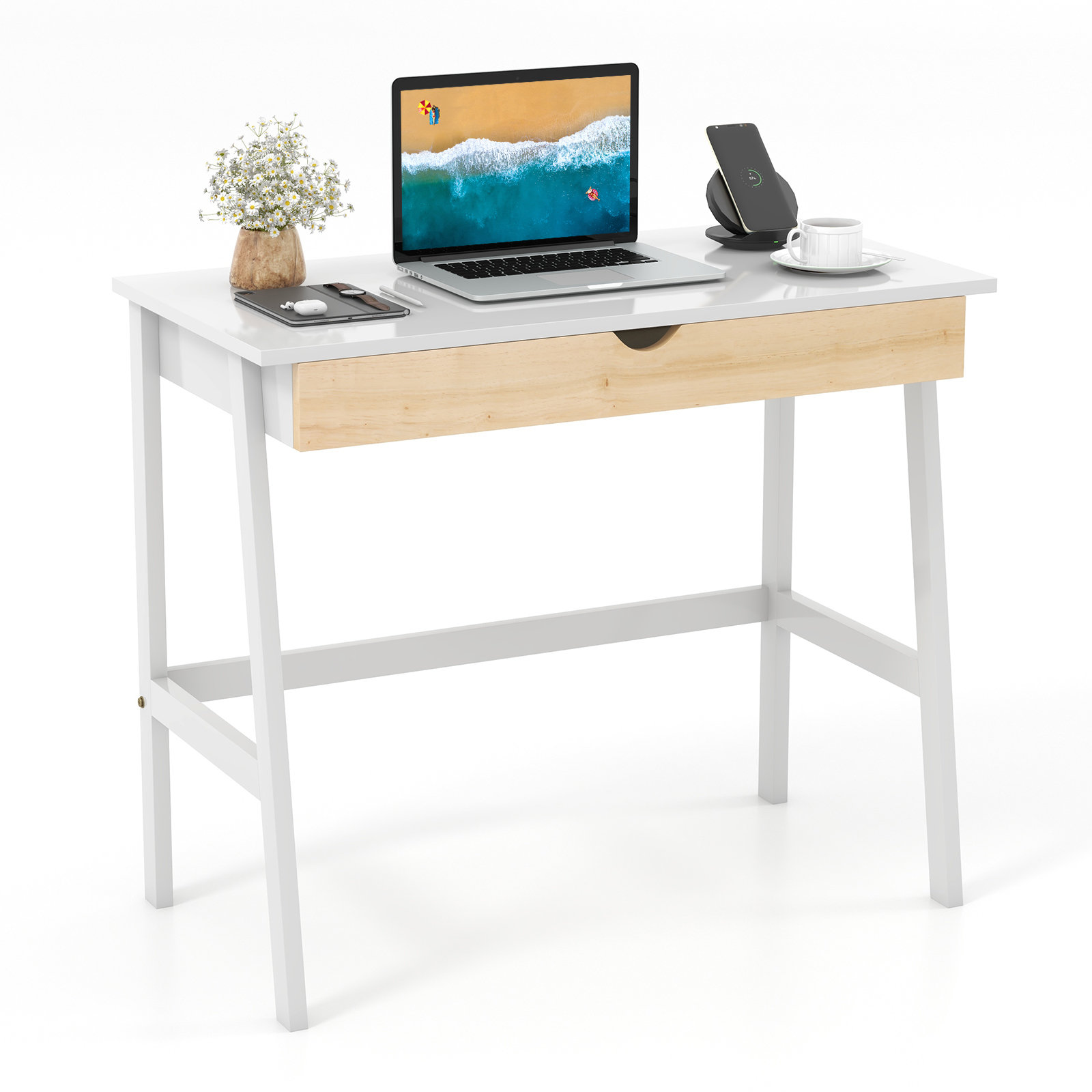 Ebern Designs Evie 36'' W Rectangle Writing Desk | Wayfair