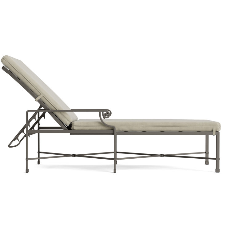 Venetian Outdoor Chaise Lounge, Mica, Fusion Natural