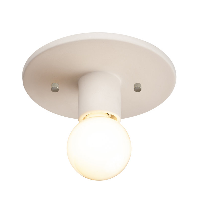 Plafonnier encastré 1 lumière 8 po, Fer martelé